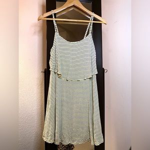 Women’s American Eagle : Yellow & Gray Striped Dress (Small) (Pre-Owned)